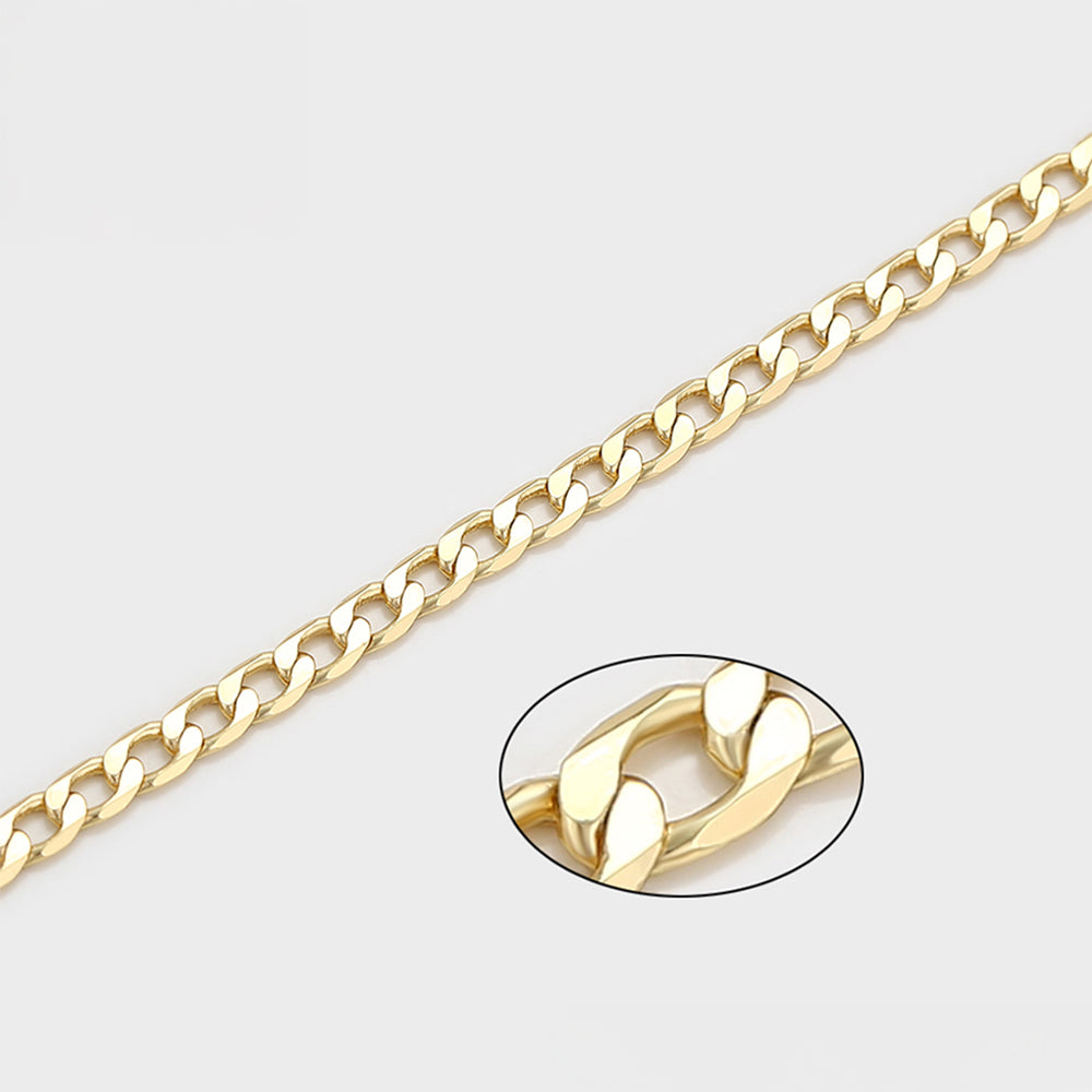 Pulsera de Aleación Bañado en Oro 7 