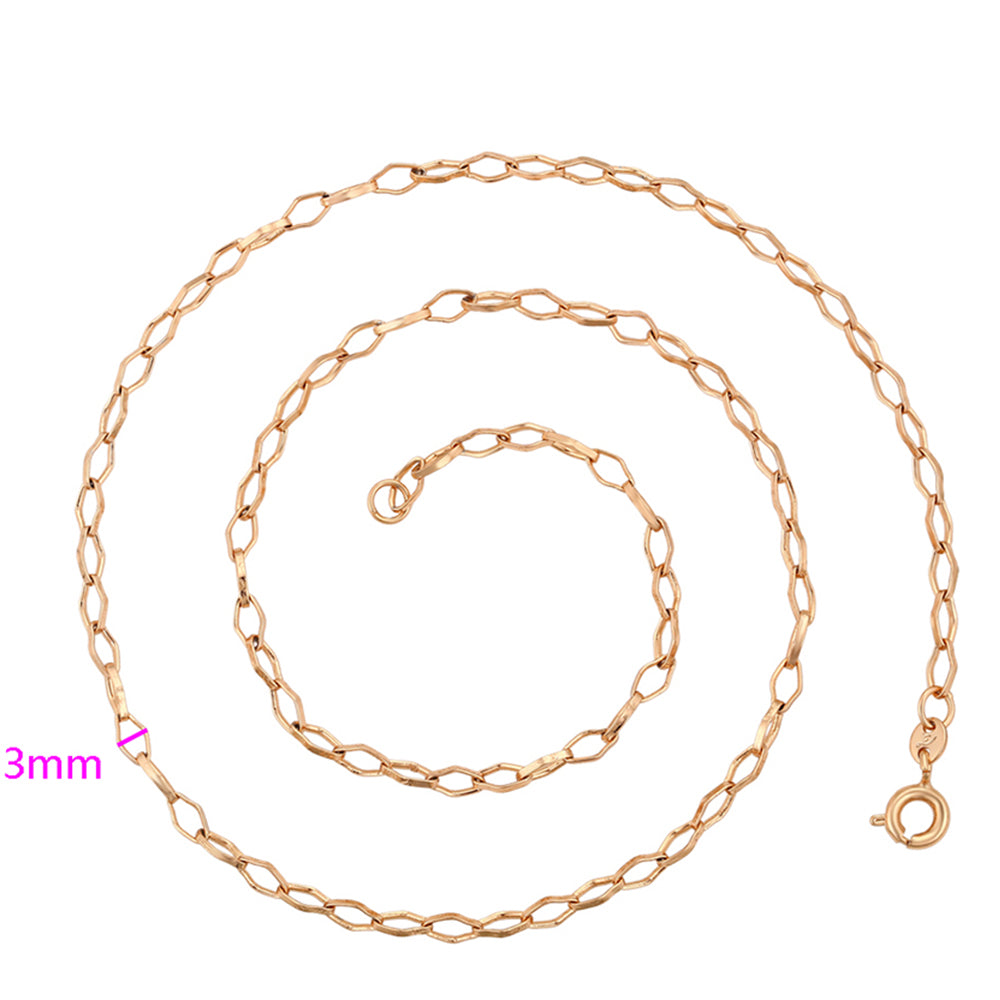 Cadena de Aleación Bañado en Oro ( Collar ) 3 