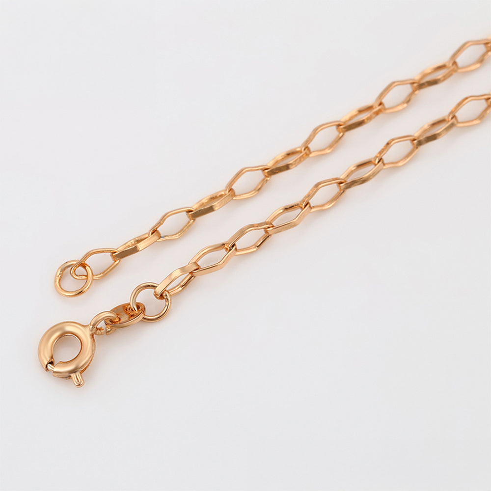 Cadena de Aleación Bañado en Oro ( Collar ) 8 