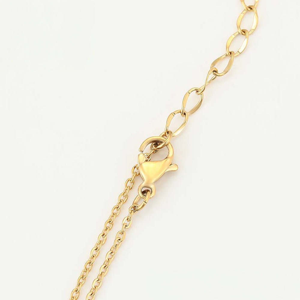 Collar de Aleación Bañado en Oro con Cristal Emporia® Rosa