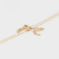 Collar de Aleación Bañado en Oro con Cristal Emporia® Rojo y Cristal Emporia® Verde