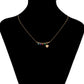 Collar de Aleación Bañado en Oro con Cristal Emporia® Rojo y Cristal Emporia® Verde