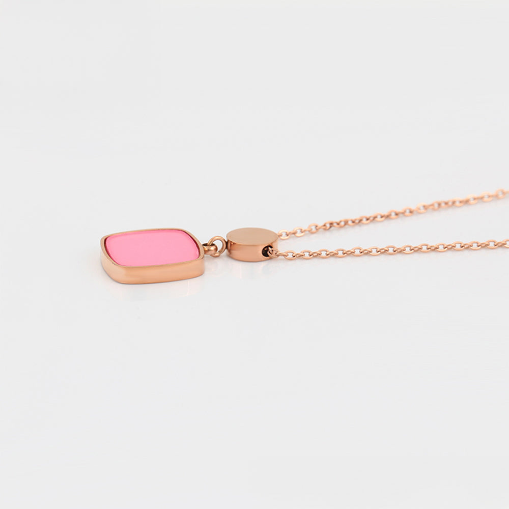 Collar de Aleación Bañado en Oro con Cristal Emporia® Rosa 5 