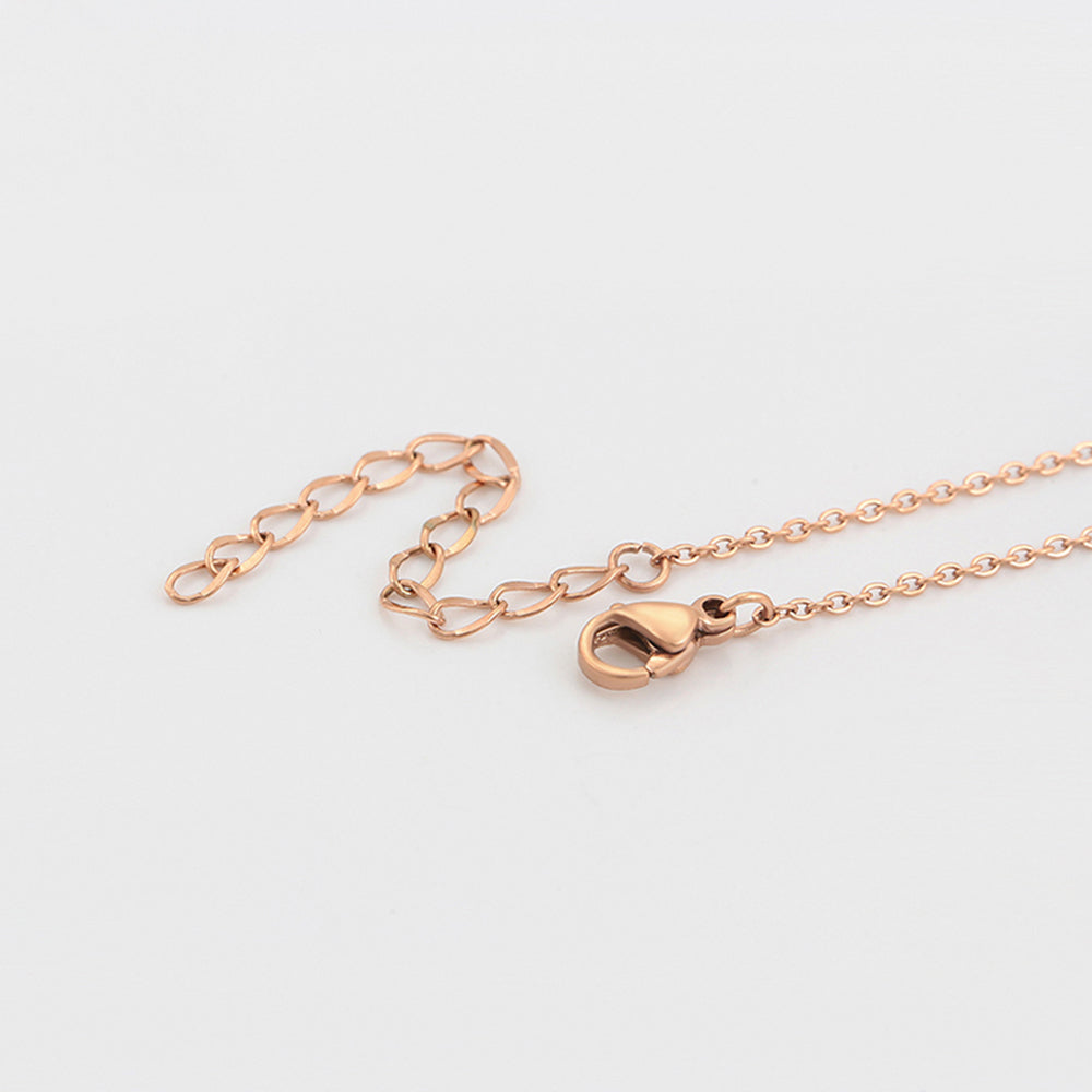 Collar de Aleación Bañado en Oro con Cristal Emporia® Rosa 7 