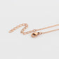 Collar de Aleación Bañado en Oro con Cristal Emporia® Rosa