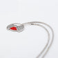 Collar de Aleación Bañado en Oro con Cristal Emporia® Rojo