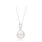 Collar de Aleación Bañado en Oro con Cristal Emporia® Blanco ( Collar +Colgante )