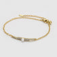 Pulsera de Aleación Bañado en Oro con Perla de cristal y Cristal Emporia® Blanco