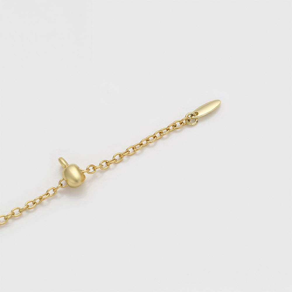 Pulsera de Aleación Bañado en Oro con Perla de cristal y Cristal Emporia® Blanco 7 