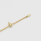 Pulsera de Aleación Bañado en Oro con Perla de cristal y Cristal Emporia® Blanco