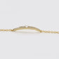 Pulsera de Aleación Bañado en Oro con Perla de cristal y Cristal Emporia® Blanco