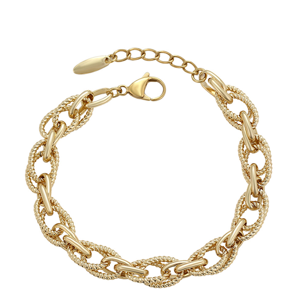 Pulsera de Aleación Bañado en Oro 1 
