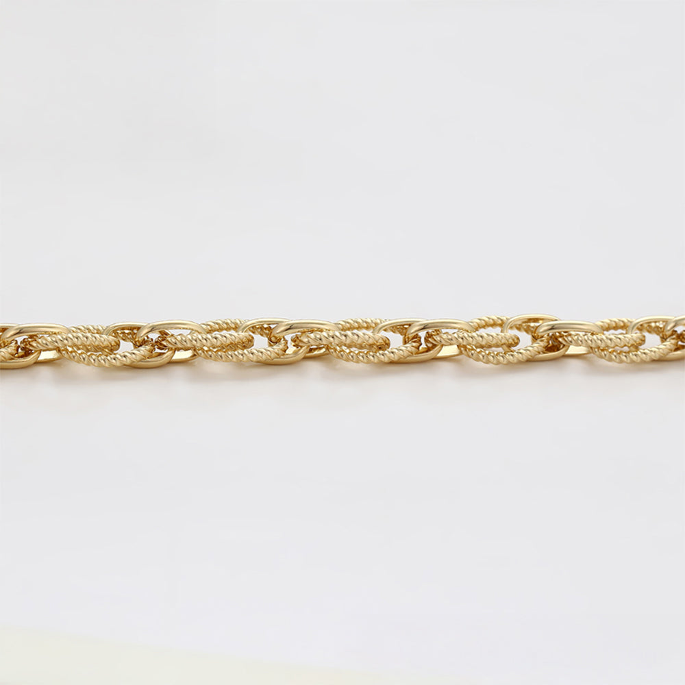 Pulsera de Aleación Bañado en Oro 4 