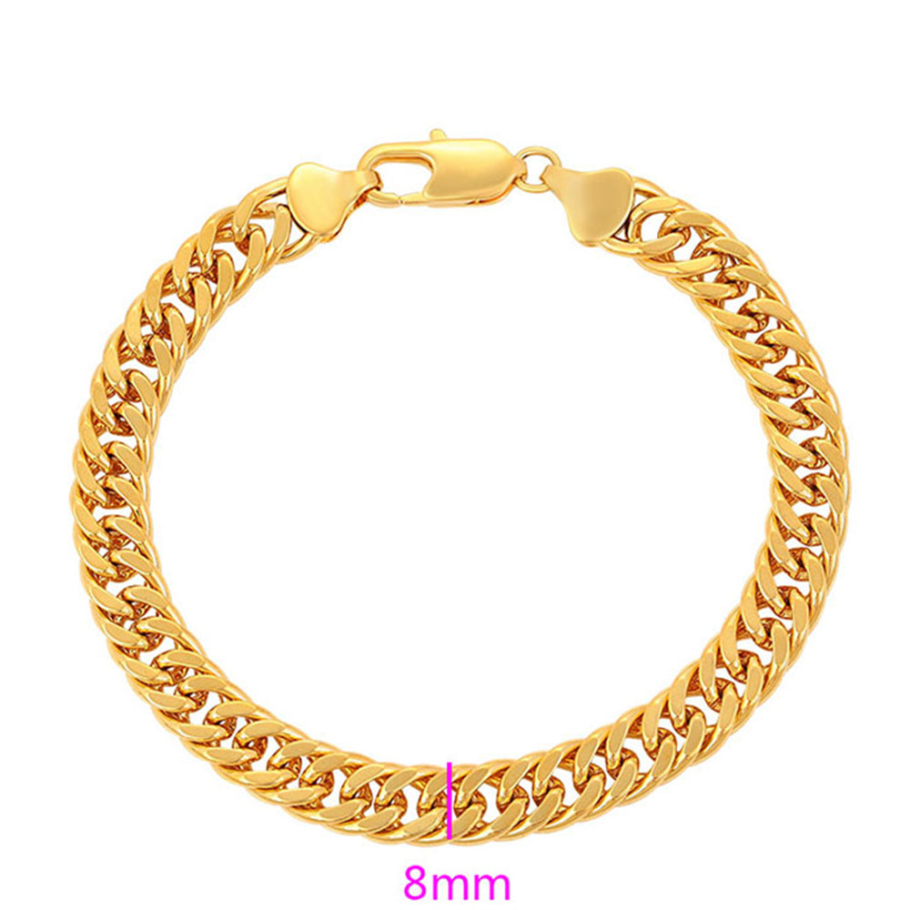 Pulsera de Aleación Bañado en Oro 2 