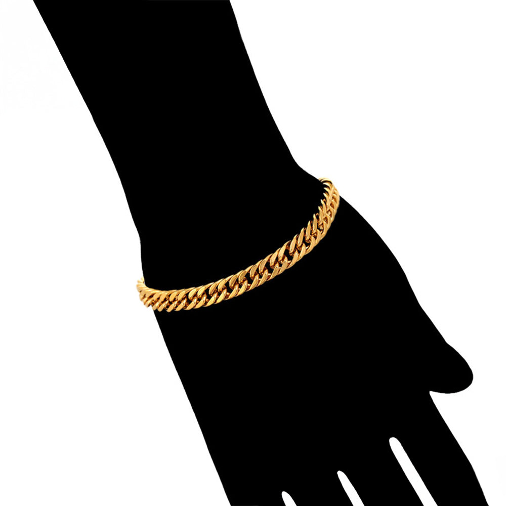 Pulsera de Aleación Bañado en Oro 8 