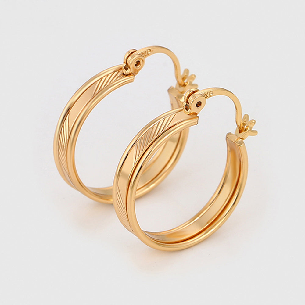 Pendientes de Aleación Bañado en Oro 5 