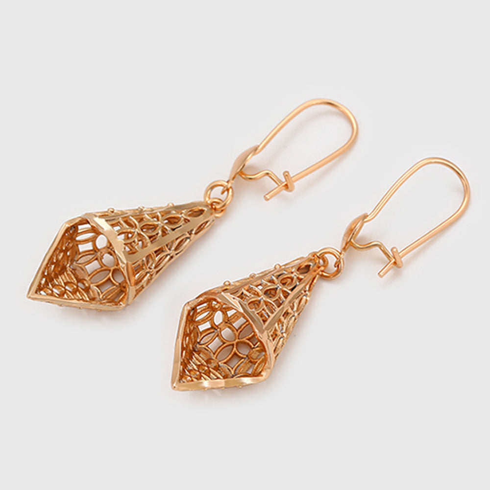 Pendientes de Aleación Bañado en Oro 4 