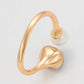 Anillo de Aleación Bañado en Oro con Perla de cristal y Cristal Emporia® Azul