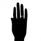 Anillo de Aleación Bañado en Oro con Cristal Emporia® Púrpura y Cristal Emporia® Azul