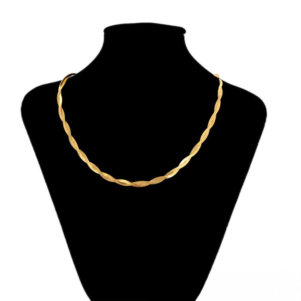 Collar de Aleación Bañado en Oro 1 