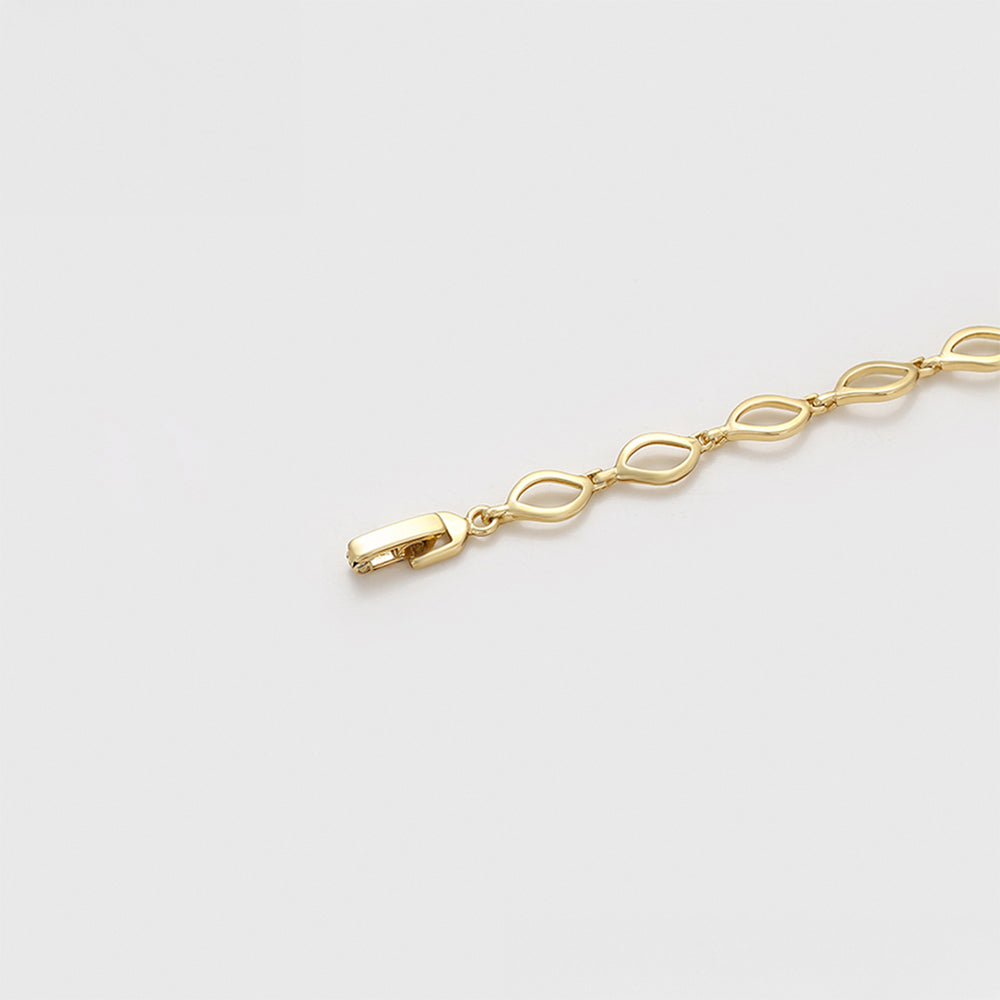 Pulsera de Aleación Bañado en Oro 3 