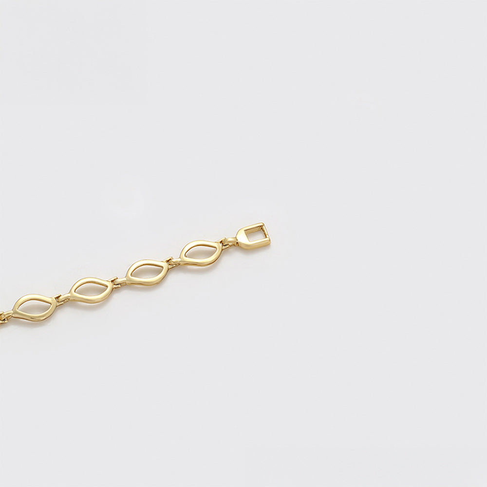 Pulsera de Aleación Bañado en Oro