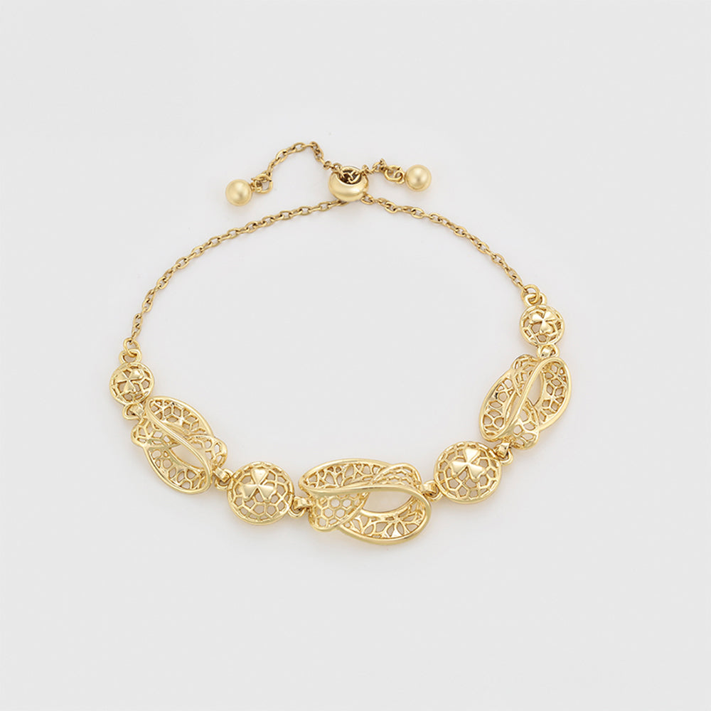 Pulsera de Aleación Bañado en Oro