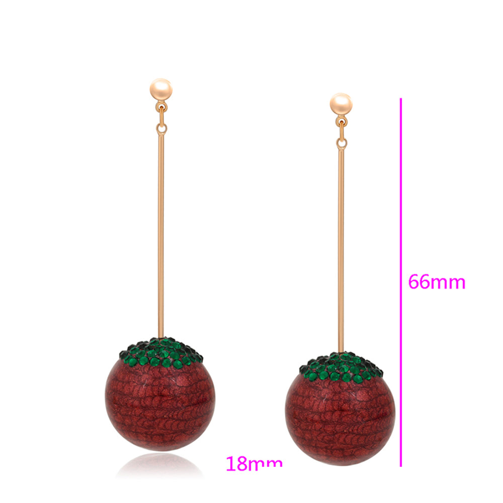 Pendientes de Aleación Bañado en Oro con Cristal Emporia® Verde 2 