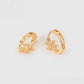 Pendientes de Aleación Bañado en Oro con Cristal Emporia® Rojo