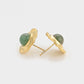 Pendientes de Aleación Bañado en Oro con Cristal Emporia® Verde