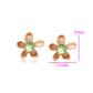 Pendientes de Aleación Bañado en Oro con Cristal Emporia® Azul