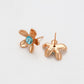 Pendientes de Aleación Bañado en Oro con Cristal Emporia® Azul