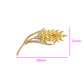 Broche de Aleación Bañado en Oro con Cristal Emporia® Blanco y Cristal Emporia® Amarillo