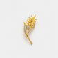 Broche de Aleación Bañado en Oro con Cristal Emporia® Blanco y Cristal Emporia® Amarillo