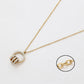 Conjunto de Aleación Bañado en Oro con Cristal Emporia® Blanco ( Collar +Pendientes +Colgante )