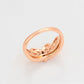 Anillo de Aleación Bañado en Oro con Cristal Emporia® Blanco