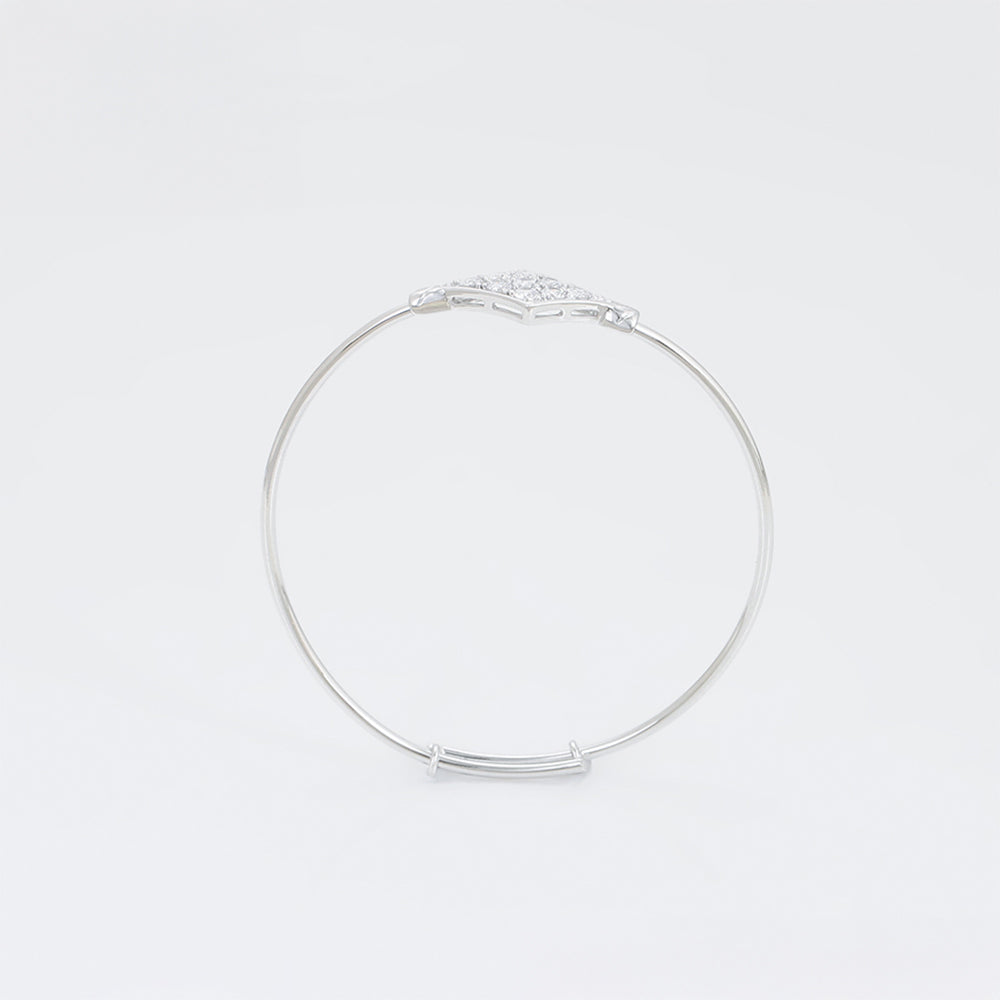 Pulsera de Aleación Bañado en Oro con Cristal Emporia® Blanco 5 
