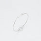 Pulsera de Aleación Bañado en Oro con Cristal Emporia® Blanco