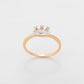 Anillo de Aleación Bañado en Oro con Cristal Emporia® Blanco