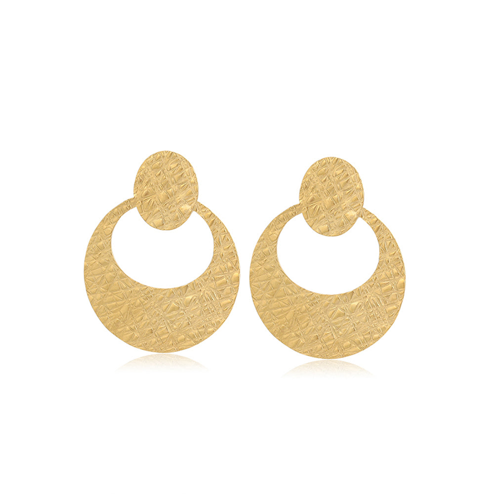 Pendientes de Aleación Bañado en Oro