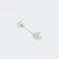 Broche de Aleación Bañado en Oro con Cristal Emporia® Blanco