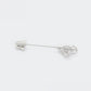 Broche de Aleación Bañado en Oro con Cristal Emporia® Blanco