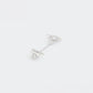 Broche de Aleación Bañado en Oro con Cristal Emporia® Blanco