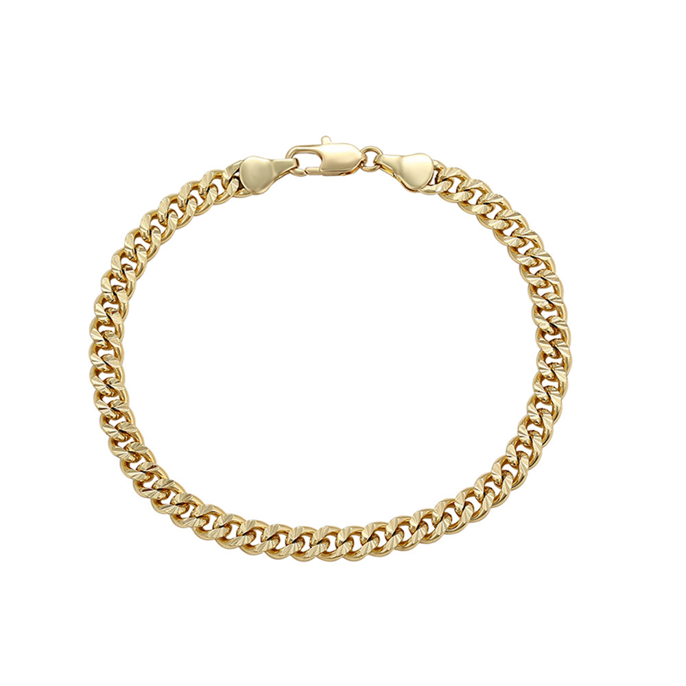 Pulsera de Aleación Bañado en Oro 2 