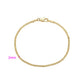 Pulsera de Aleación Bañado en Oro