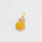 Colgante de Aleación Bañado en Oro con Cristal Emporia® Amarillo y Cristal Emporia® Blanco