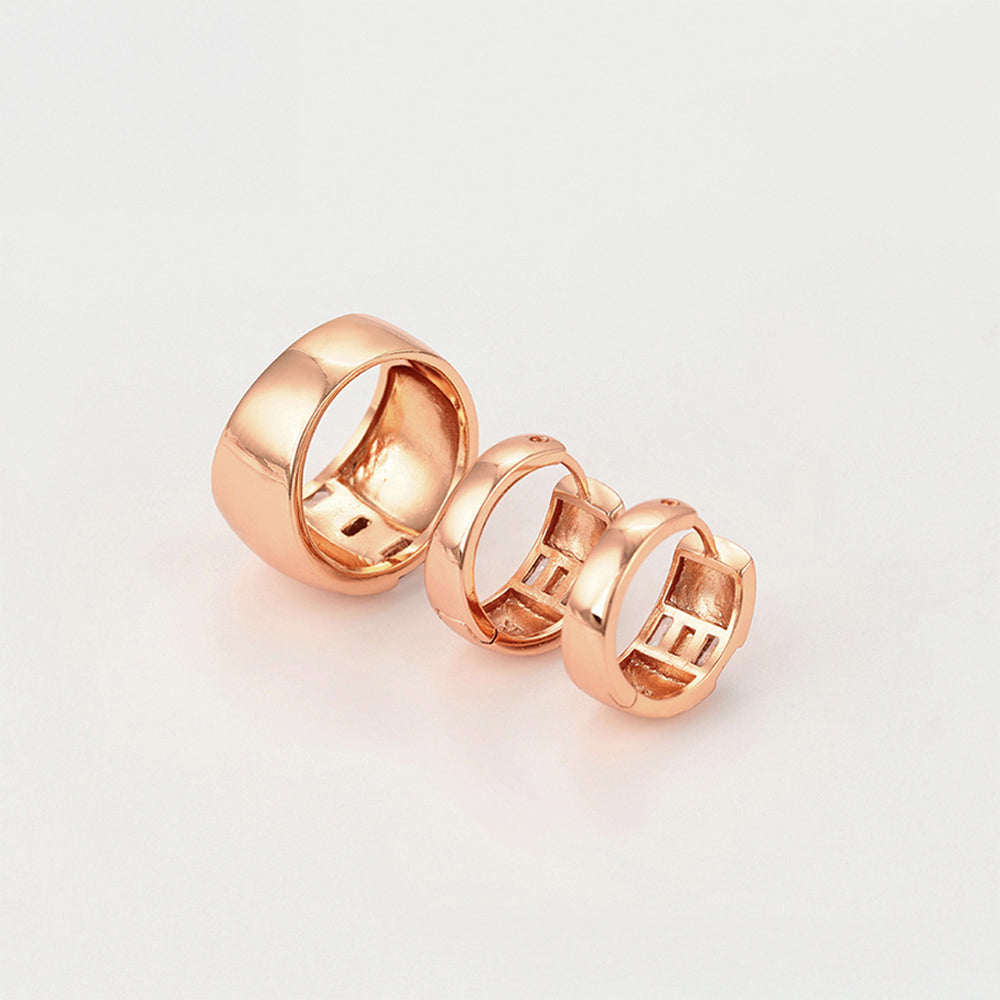 Conjunto de Aleación Bañado en Oro con Cristal Emporia® Rojo y Cristal Emporia® Blanco ( Pendientes +Anillo ) 3 