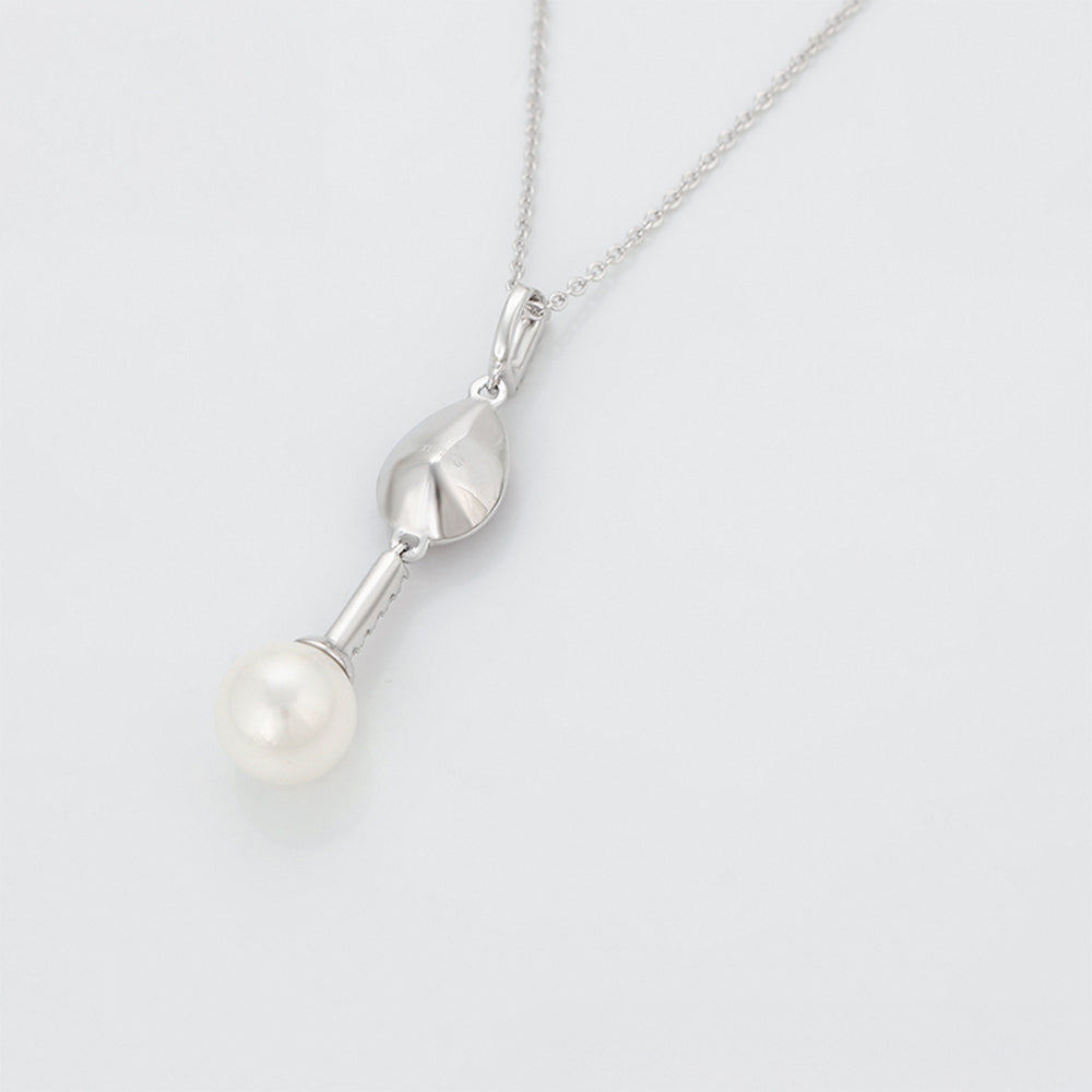 Collar de Aleación Bañado en Oro con Cristal Emporia® Púrpura y Perla de cristal