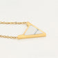 Conjunto de Aleación Bañado en Oro con Cristal Emporia® Blanco ( Collar +Pendientes )