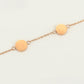 Conjunto de Aleación Bañado en Oro con Cristal Emporia® Rosa y Cristal Emporia® Blanco ( Collar +Pulsera )